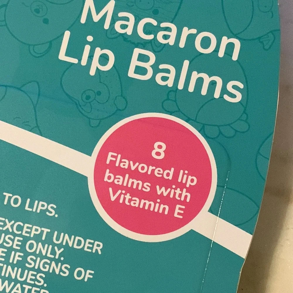 Squishmallows 8 Flavored Lip Balm Macaron Lip Balms